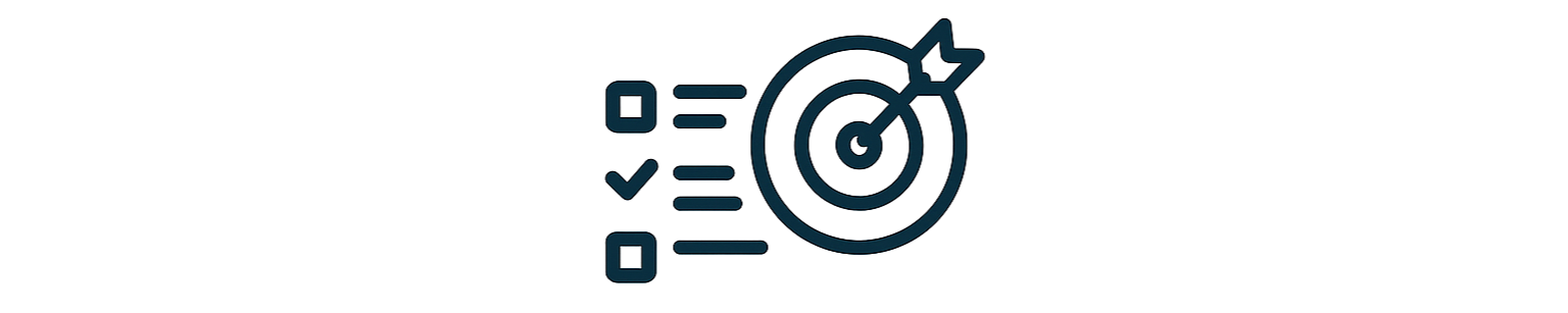 Goals and target icon